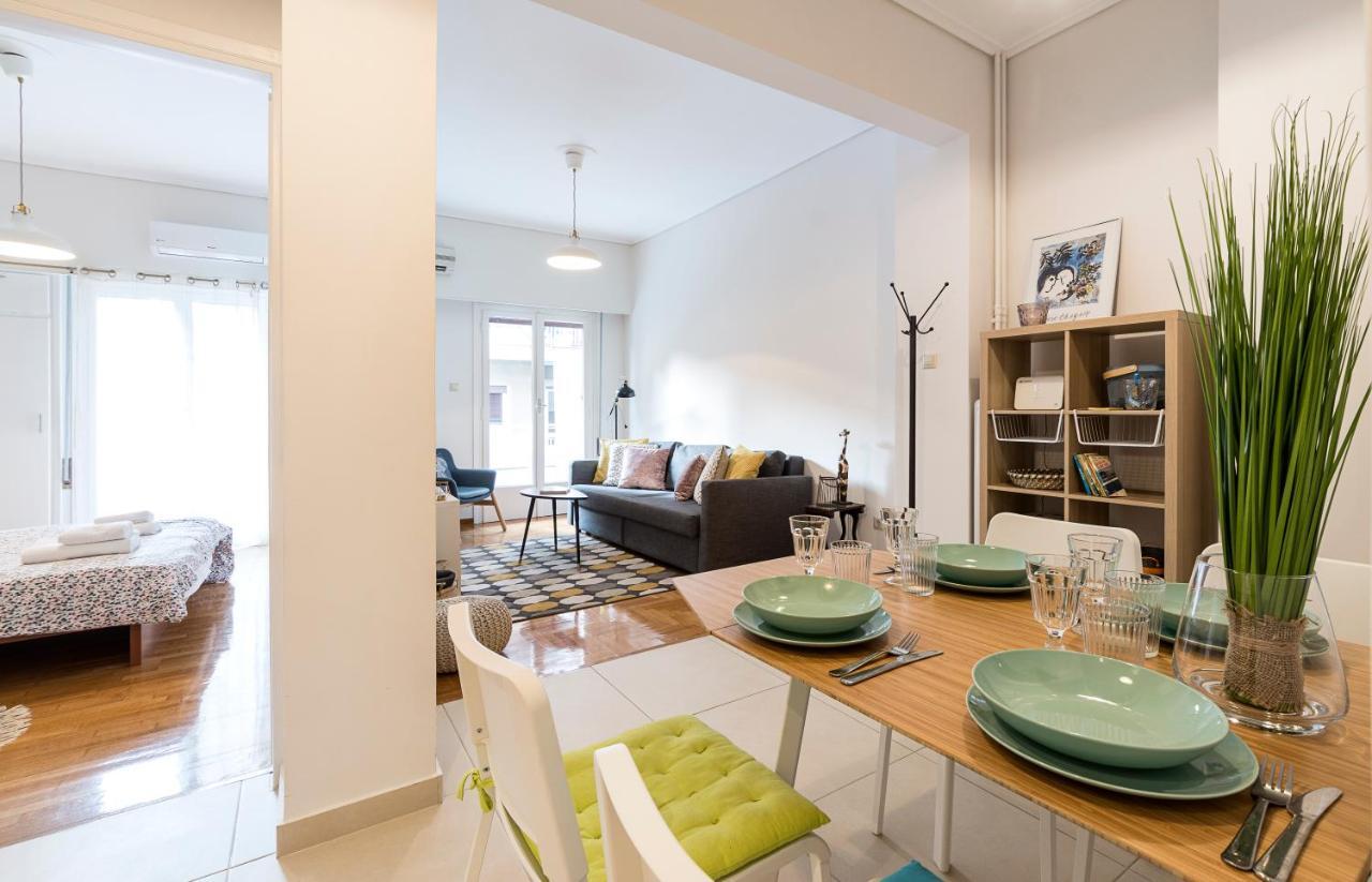 Apartmán 1 Km From The Acropolis 1 Bedroom Netflix And Washing Machine Atény